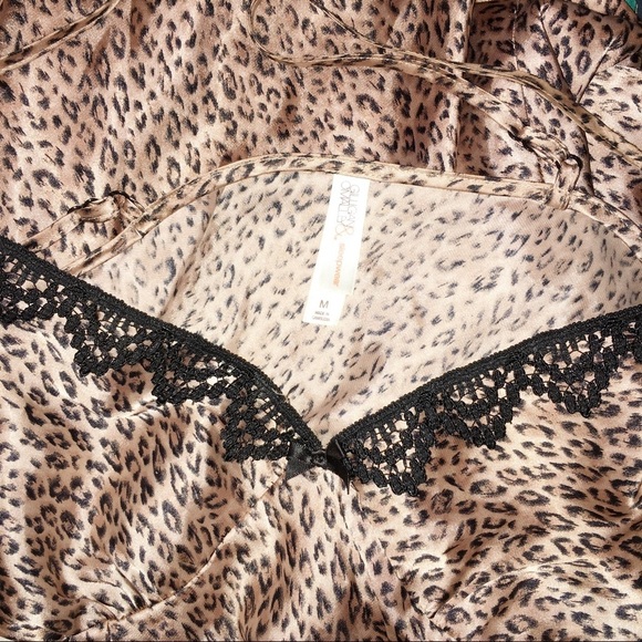 Gilligan O’Malley sleepwear cheetah print lingerie - Picture 2 of 3